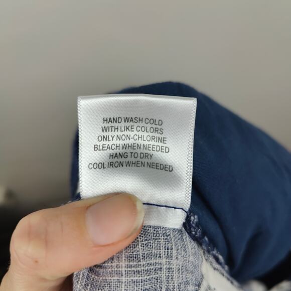 Modcloth Cat Print Trouser Pants Womens 18 Navy Blue Pleated Lightweight Retro - Picture 9 of 10